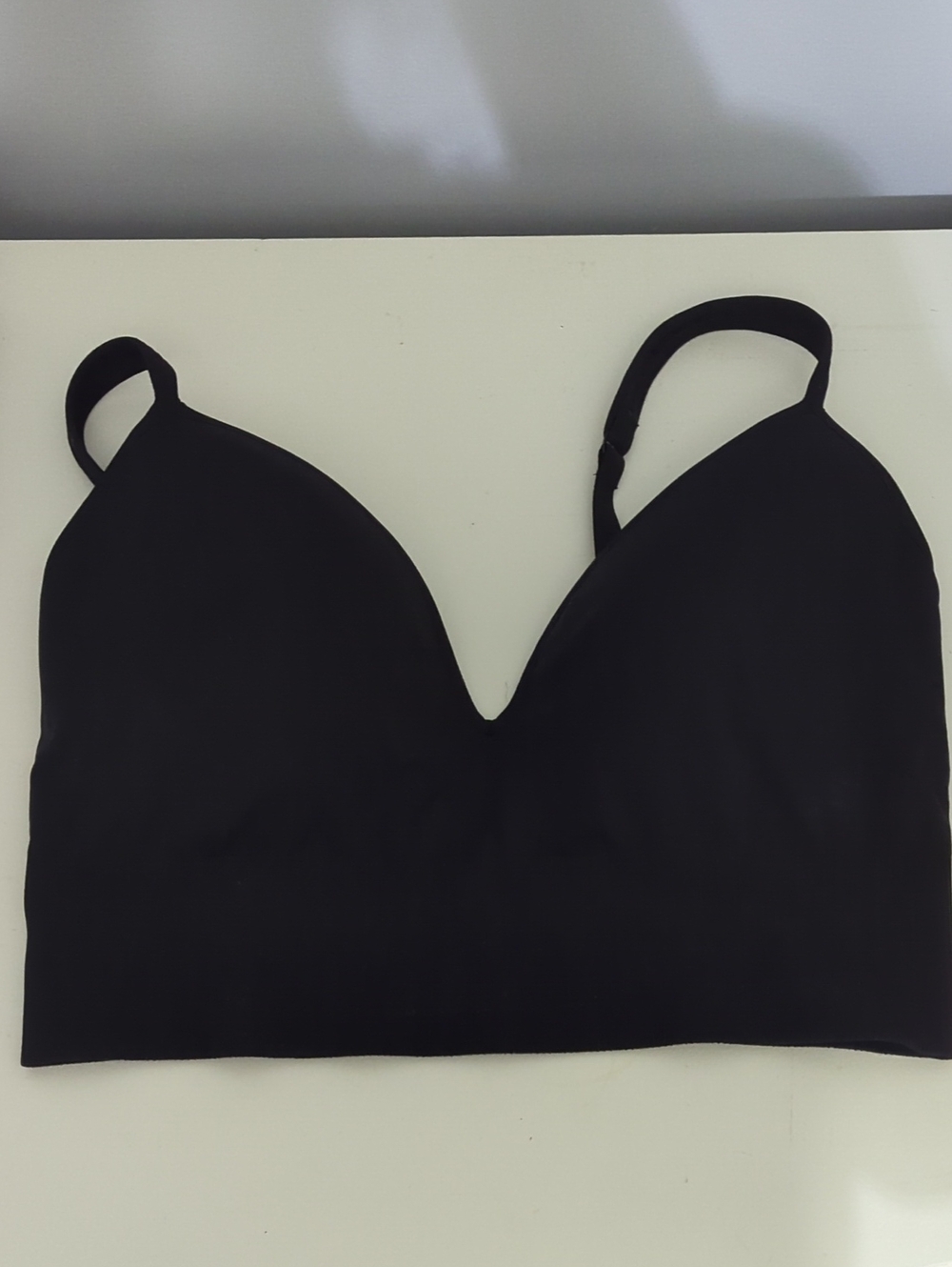 Athleta Black Seamless Wireless Bralette